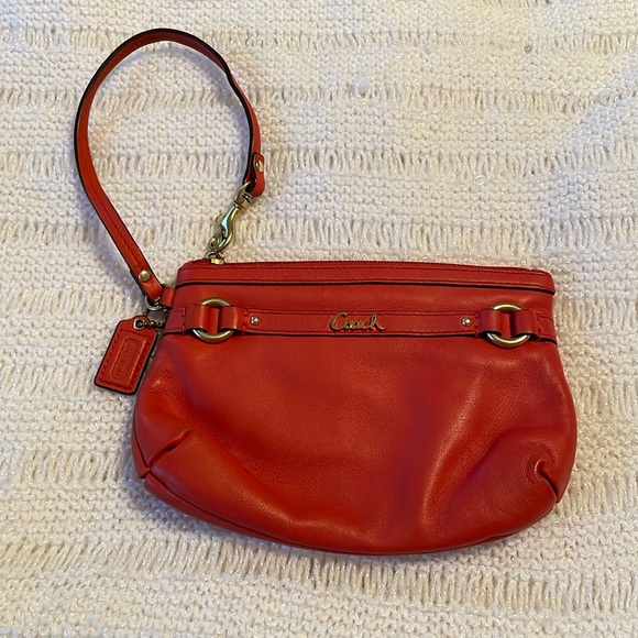 Coach Handbags - Coach Red Wristlet EUC